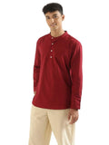 Men’s Premium Cotton Mandarin Collar Kurta – Festive & Casual Wear